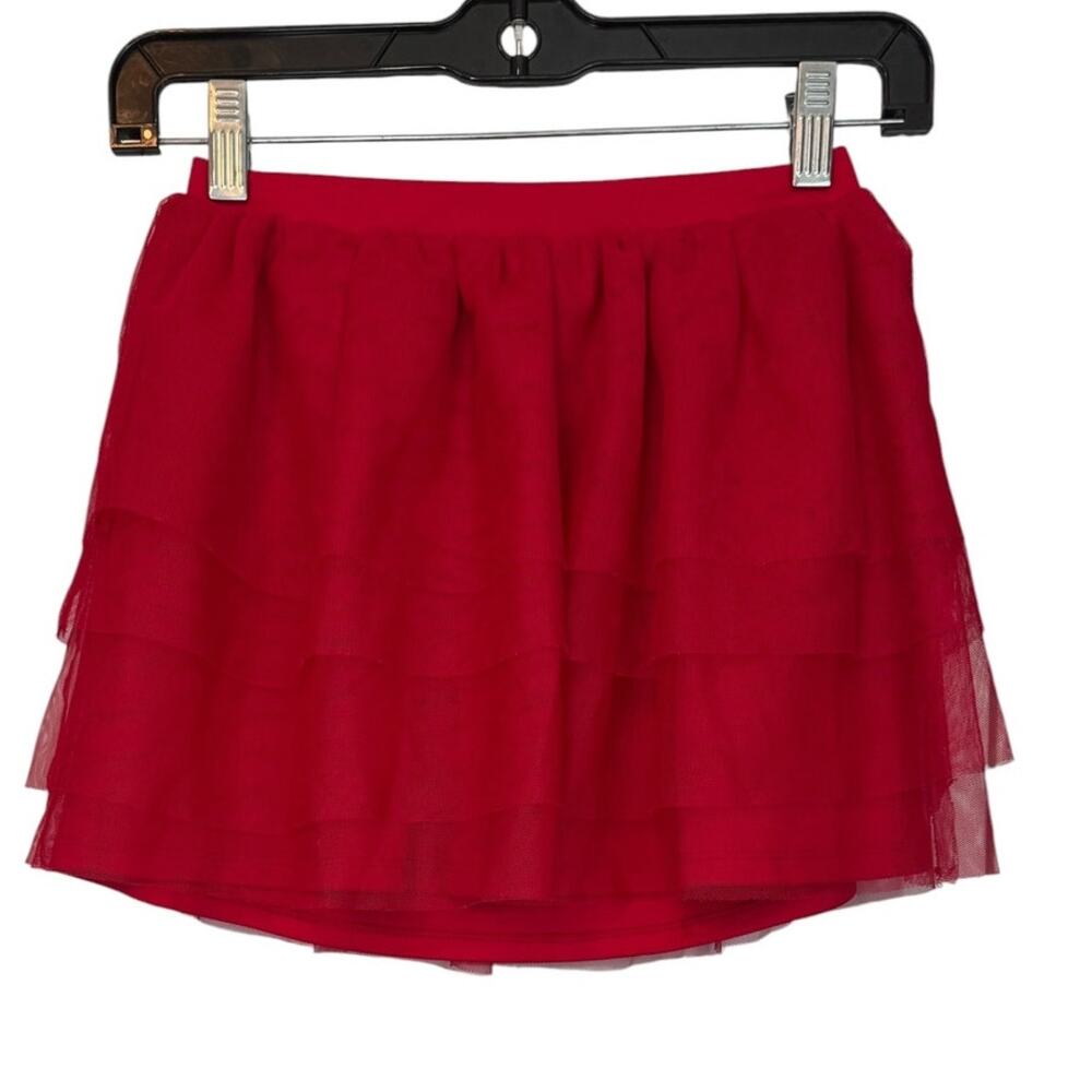 Circo Girls Size Medium 7-8 Red Layered Tulle Tutu Skirt